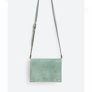Brand new: Street level Demi Fold over Vegan Crossbody in Light Blue